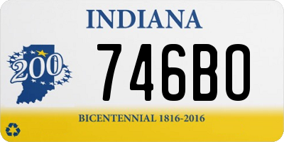 IN license plate 746BO