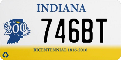 IN license plate 746BT