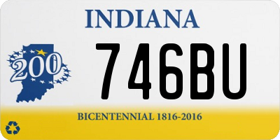 IN license plate 746BU