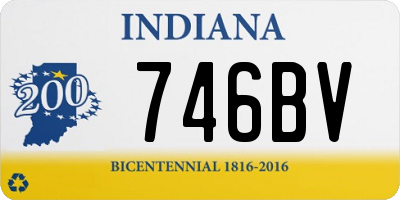 IN license plate 746BV