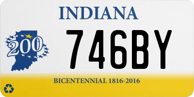 IN license plate 746BY