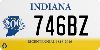 IN license plate 746BZ