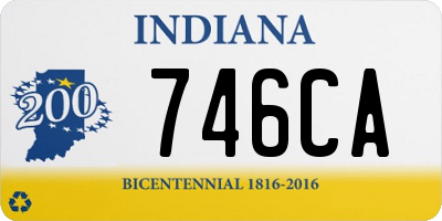 IN license plate 746CA