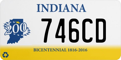 IN license plate 746CD