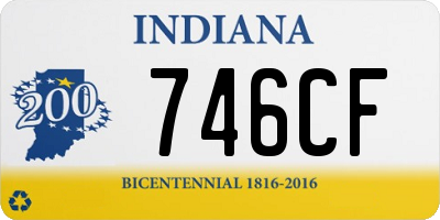 IN license plate 746CF