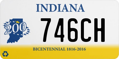 IN license plate 746CH