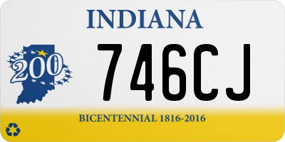 IN license plate 746CJ