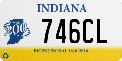 IN license plate 746CL