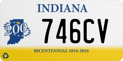 IN license plate 746CV