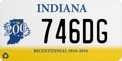 IN license plate 746DG