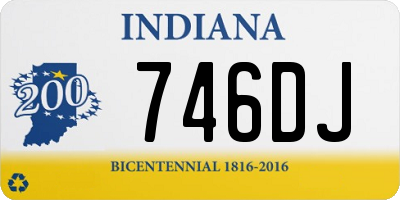 IN license plate 746DJ