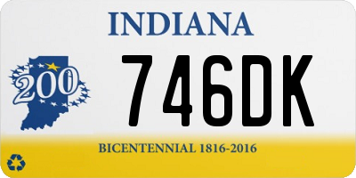 IN license plate 746DK