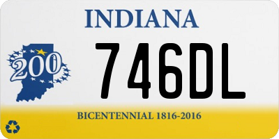 IN license plate 746DL