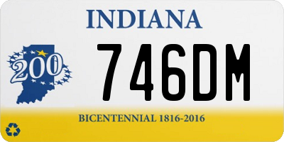 IN license plate 746DM