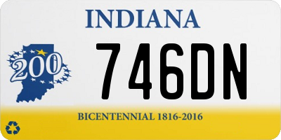 IN license plate 746DN