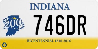 IN license plate 746DR