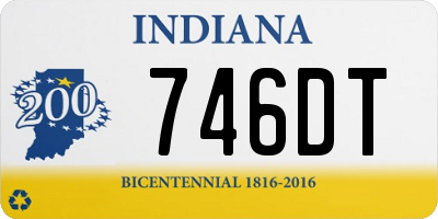 IN license plate 746DT