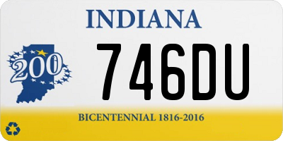 IN license plate 746DU