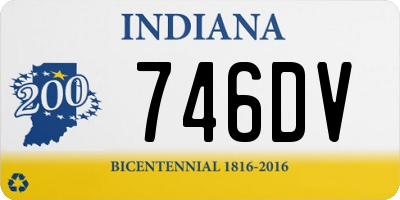 IN license plate 746DV