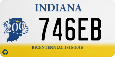 IN license plate 746EB