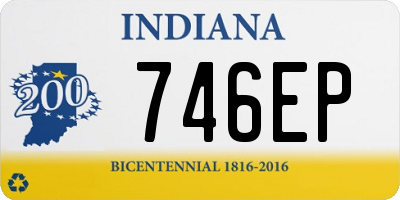 IN license plate 746EP