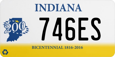 IN license plate 746ES