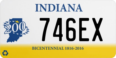 IN license plate 746EX