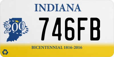 IN license plate 746FB