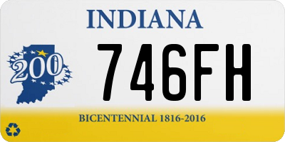 IN license plate 746FH