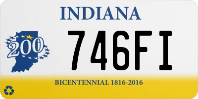 IN license plate 746FI