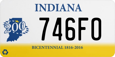 IN license plate 746FO