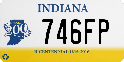 IN license plate 746FP