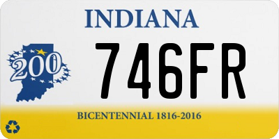 IN license plate 746FR