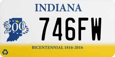 IN license plate 746FW