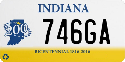 IN license plate 746GA