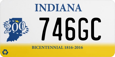 IN license plate 746GC
