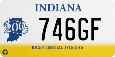 IN license plate 746GF