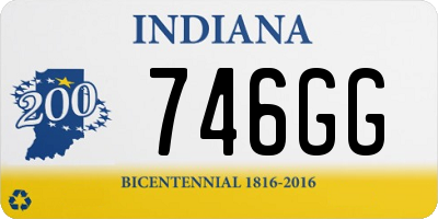 IN license plate 746GG