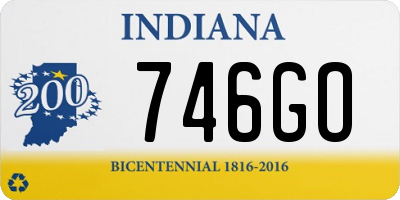 IN license plate 746GO