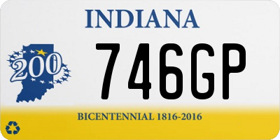 IN license plate 746GP