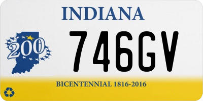 IN license plate 746GV