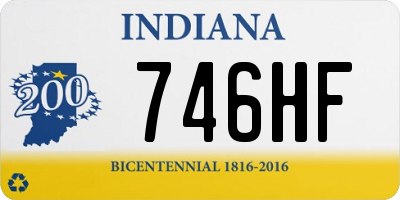 IN license plate 746HF