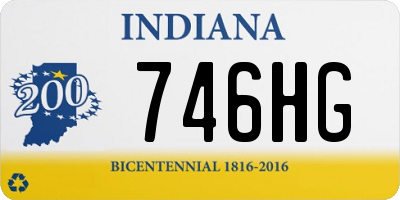 IN license plate 746HG