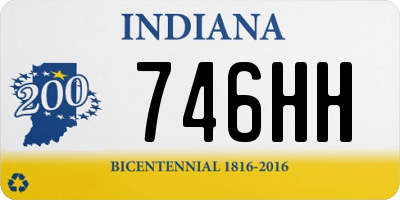 IN license plate 746HH