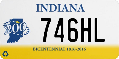 IN license plate 746HL