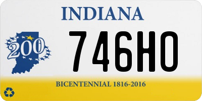 IN license plate 746HO
