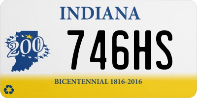IN license plate 746HS