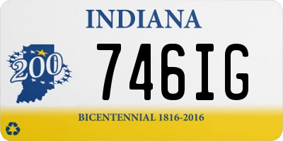 IN license plate 746IG