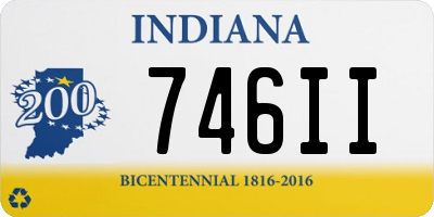 IN license plate 746II