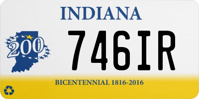 IN license plate 746IR